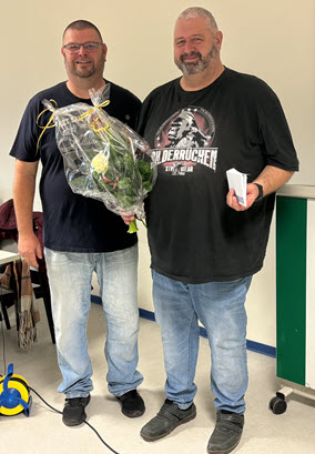 Ehrung des ASV Schenkendorf für hervorragende Jugendarbeit an Ronny Lange